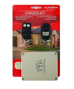 Kit ricevente 220V 2 canali 12A + 2 Telecomandi 433 MHz cancelli serrande 