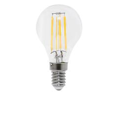 LIFE LAMPADA LED G45 serie Filament Trasparente, E14, 4.5W