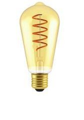 LIFE LAMPADA LED ST64 serie Soft Filament Ambra, E27, 5W, FA320