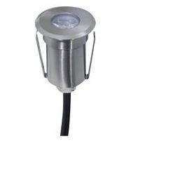 LIFE PUNTO LUCE SEGNA PASSO, IP67, 12Vdc 1,5W,4000K, D.42mm/H58mm, ACCIAIO