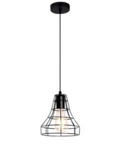 Elmark Sospensione Jill pendant 1xe27 black d:175/h:1000 colore nera