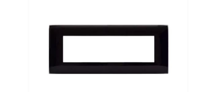 AVE Placca Tecnopolimero Young S44, colore nero assoluto 