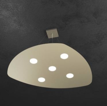 Top Light Sospensione Led 5 luci Shape sabbia 1143/S5-SA 