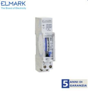 ELMARK Sgtm-180 timer analogico mini con batteria 16a 24h