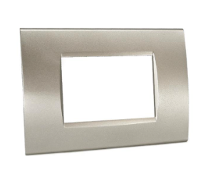 LIVING Placca 1003-4 3p grigio chiaro tecnopolimero t1