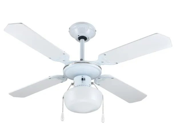 PARTENOPE VENTILATORE SOFFITTO C/LUCE 4 PALE 70W CLASSIC