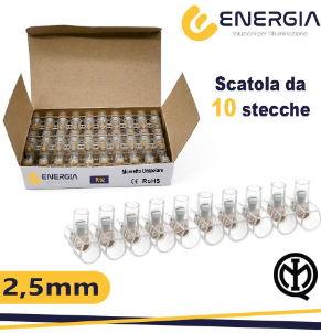 ENERGIA Morsetto unipolare 2,5mm 10stecche da 10poli