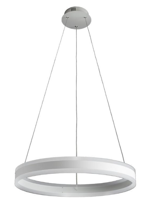 TWIN SOSPENSIONE 60 CM LED BIANCA DIMM E DIN CON TELE 72W 2700-6000K