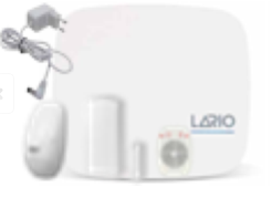 A.M.C Kit composto da centrale Lario sensore IF800 contatto CM800 radiocomanto TR800 alim L-AL 