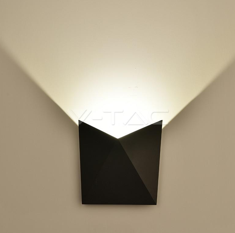 5W LED WALL LIGHT CORPO NERO IP65 4000K                                                                                 