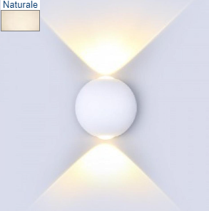 V-TAC 6w led lampada da giardino corpo bianco rotondo ip65 4000k
