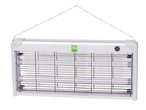 NATALUNA Zanzariera Elettrica Slim Anti Zanzare Mosche 2 Lampade UV LED 30W 50x26x6cm
