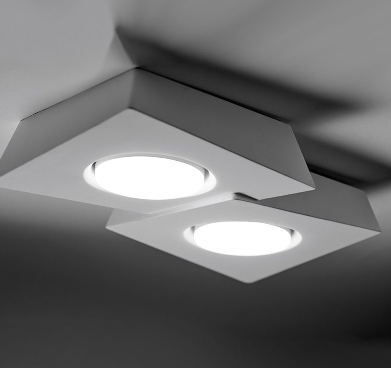 Sforzin lampada da soffitto in gesso Anchise T372 Blank Design Studio