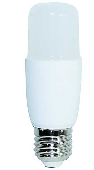 LAMPADA LED TUBOLARE T38, E27, 9.5W, FA300°, 3000K, 220Vac, LM1055, RA 80, 38*111mm BOX 