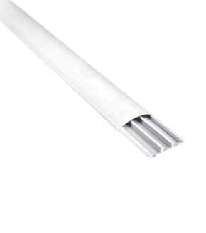 Canalina da pavimento 2mt 60x15 white in plastica