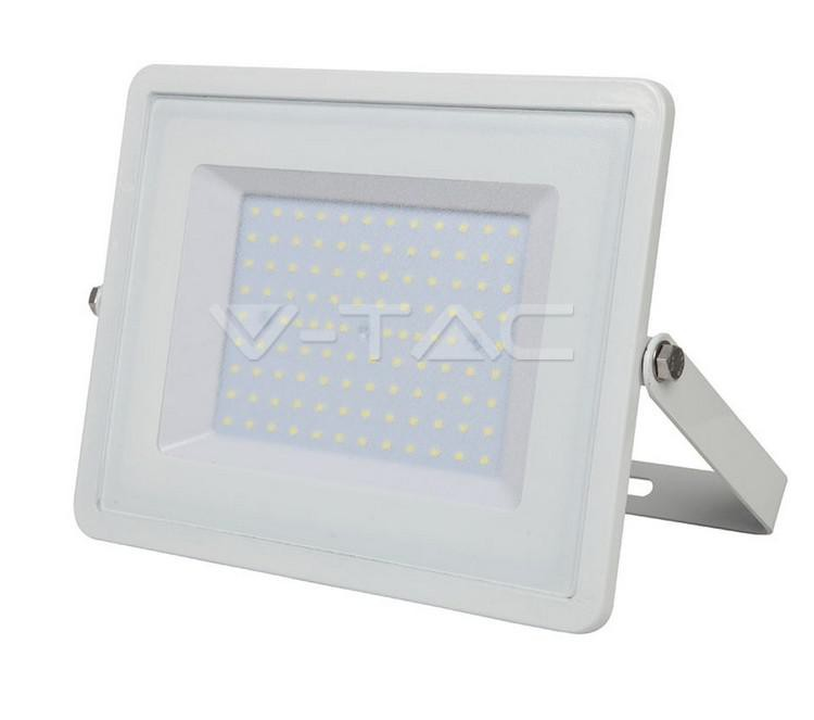 100W LED PROIETTORE  SMD SAMSUNG CHIP CORPO BIANCO LUCE BIANCO FREDDO 6400K                                             