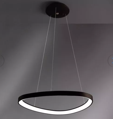 VIVIDA LIFERING OVALE PENDANT 40W NERO CHANGEABLE+DIMMING 3000K-4000K