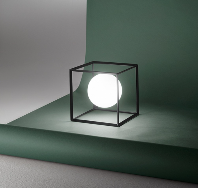 PERENZ LAMPADA DA TAVOLO CUBE 6692 N NERO