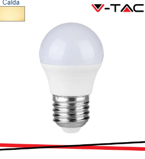 V-TAC Led lampadina 4.5w e27 g45 3000k