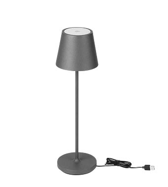 PERENZ LAMPADA DA TAVOLO COLORE GRIGIO SCURA 8124GSLC