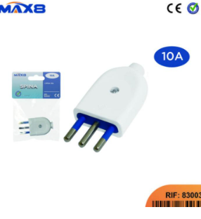 MAX Spina 10a 2p+t bianca 