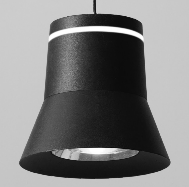 SOSPENSIONE CLOCHE PENDANT 6W 770LM 3000K COLORE NERO
