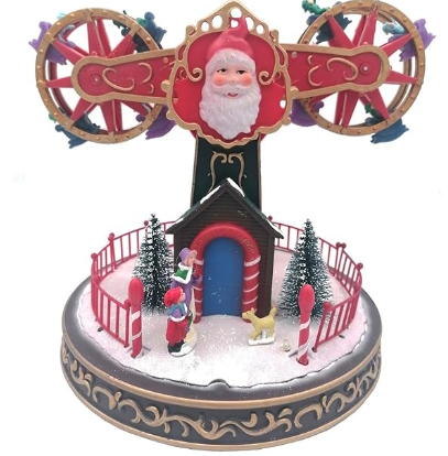 Giostrina villaggio Natale Giostra Babbo Natale