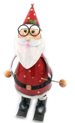 Figura di Latta Decorativa Natalizia, 40-46 cm Babbo Natale