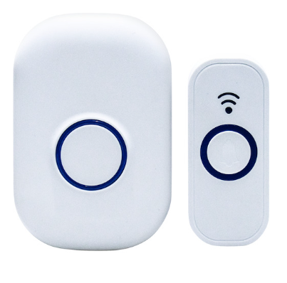 CAMPANELLO WIRELESS CON PULSANTE IP44 (con batteria CR2032) E RICEVITORE PLUG-IN 230VCA 