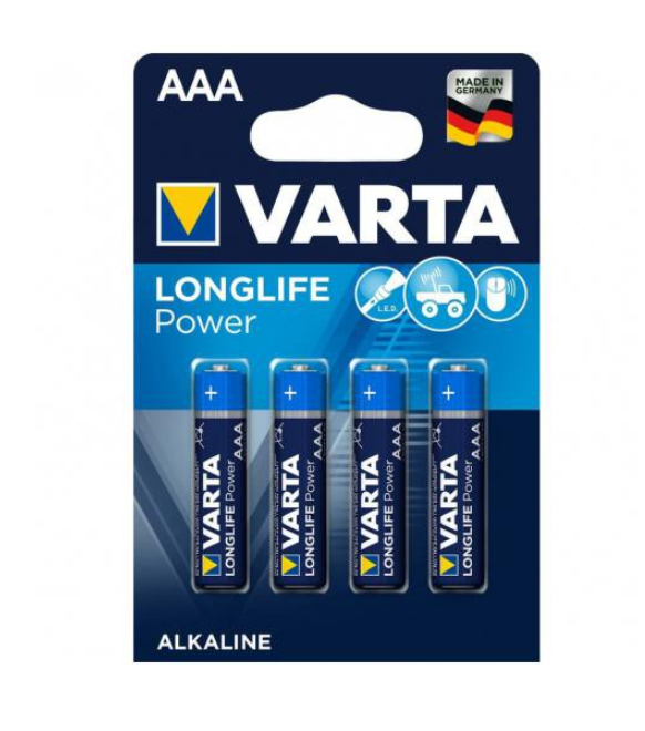 MINISTILO AAA 1,5V LONG LIFE   BLISTER 4PZ ALCALINA VARTA                                                               