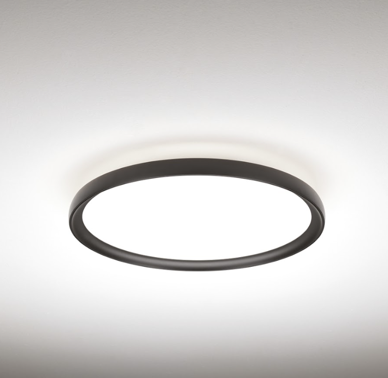 ATENA CEILING 48W NERO D500 H 65 3000K-4000K CCT CHANGEABLE 