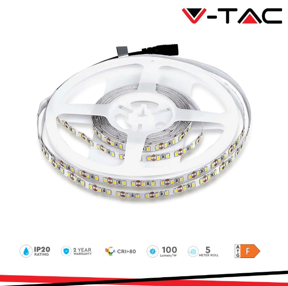 V-TAC Striscia led smd3528 120 leds 3000k ip20
