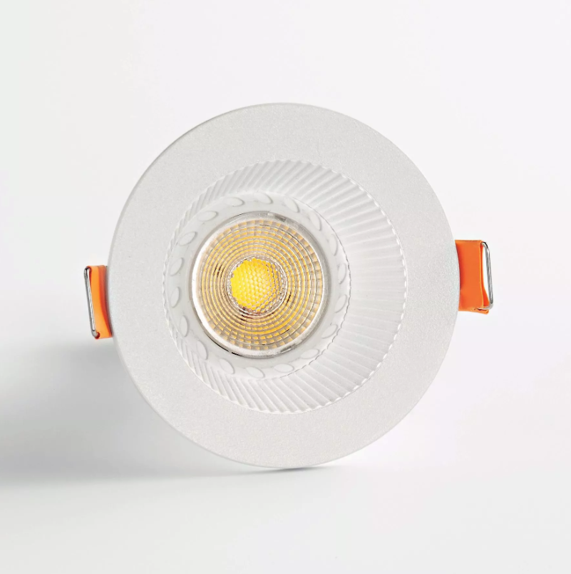 Isyluce faretto da incasso per controsoffitto metallo rotondo bianco gu10 220v