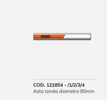 VDS ASTA DIAM 80 MT.3 PER BARRIERA