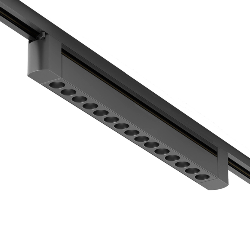 REGLETTE NERA PER BINARIO 24W LED 3000K REGOLABILE