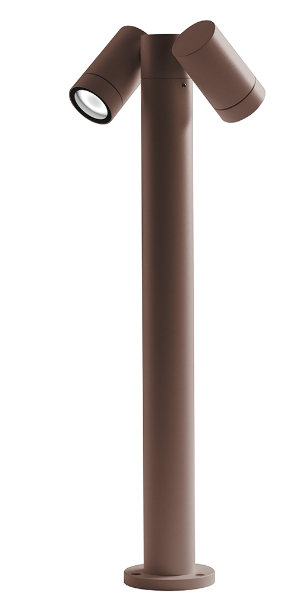 PALETTO RUGGINE 2XGU10 S. LAMP. GES11132