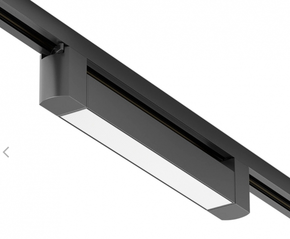REGLETTE PER BINARIO NERA 12W LED 3000K GFA1270