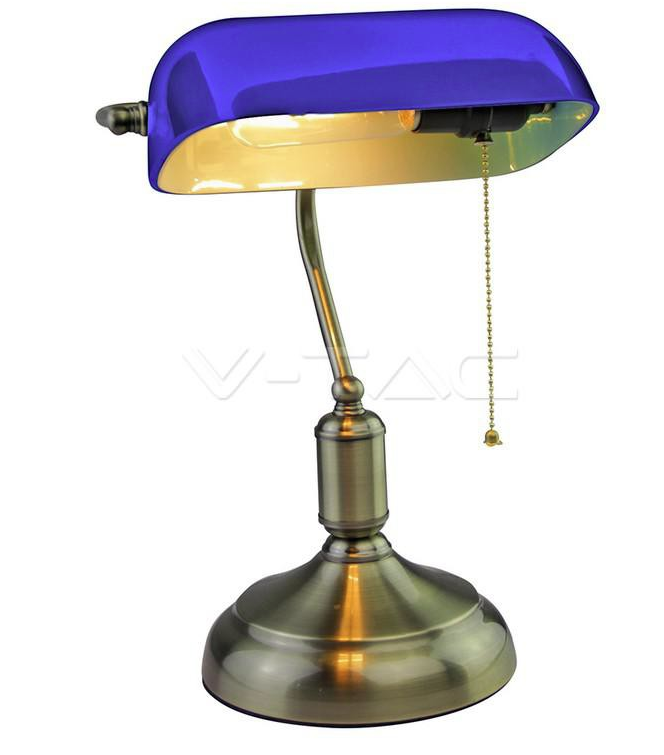 LAMPADA DA TAVOLO PER BANCHIERI CON INTERRUTTORE E27 