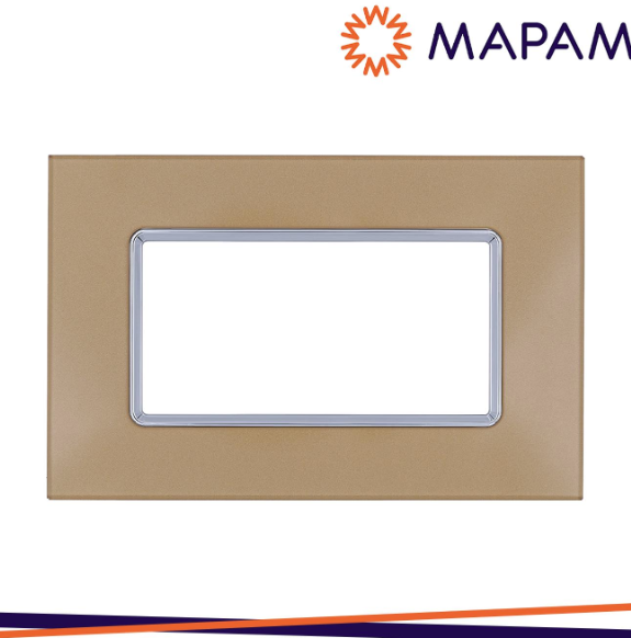 MAPAM  Placca vetro 6004bl-4 t2 4p oro