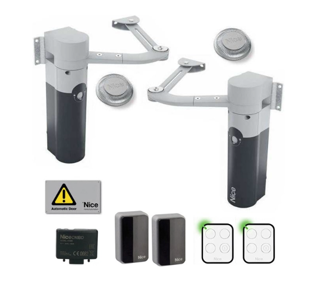 Kit Per Cancello Battente 2 Ante 1,8 Mt 24v Walky BD NICE WALKY2024BDKCE