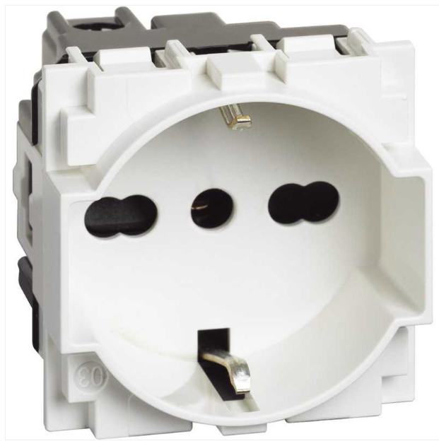 LIVING NAW PRESA SCHUKO 2P +T10/16A 250V BIANCA