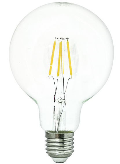 LIFE LAMPADA LED GLOBO G95 serie Filament Trasp., E27, 4.5W, FA320