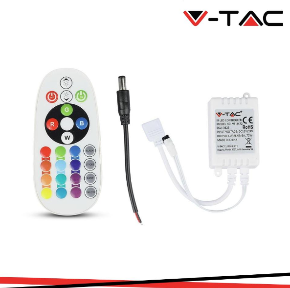 V-TAC Infrarosso centralina di controllo telecomando 24 bottoni