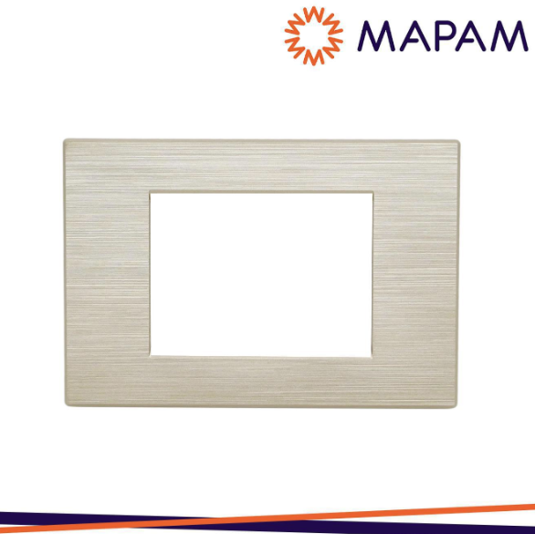 MAPAM Placca tecnopolimero spazzolato m6003sl-13 t2-gem 3p champag