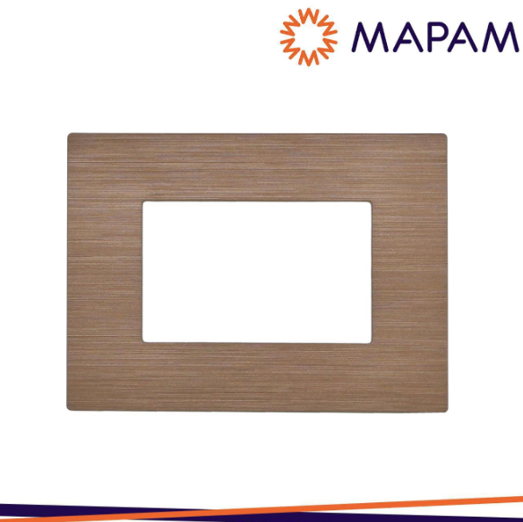 MAPAM Placca tecnopolimero spazzolato m6003sl-14 t2-gem 3p bronzo