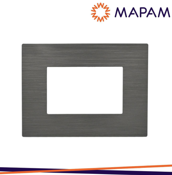 MAPAM Placca tecnopolimero spazzolato m6003sl-24 t2-gem 3p antraci