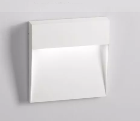 Isyluce Segnapasso led 6w 4000k bianco da parete ip54 quadrato
