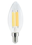 LIFE LAMPADA LED CANDELA C35 serie Filament Trasp., E14, 6.5W,FA320