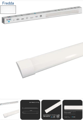 V-tac 40w led grill fitting samsung chip 120cm 120 lm/w 6500k