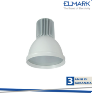LED MINI CAMPANA 30W BIANCO Accesa fonte di luceLED COBFlusso di luce2400lm